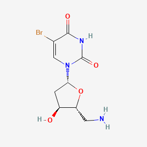 molecular formula C9H12BrN3O4 B8609198 5'-Amino-5-bromo-2',5'-dideoxyuridine CAS No. 58349-32-9