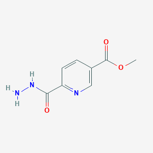 molecular formula C8H9N3O3 B8609215 Methyl 6-(hydrazinocarbonyl)nicotinate 