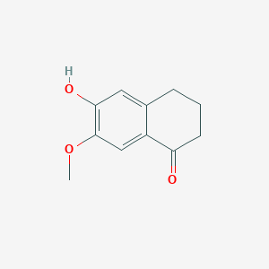 molecular formula C11H12O3 B8609224 6-Hydroxy-7-methoxy-1-tetralone CAS No. 15288-02-5
