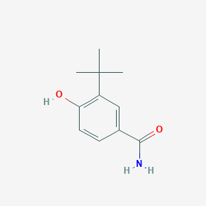 molecular formula C11H15NO2 B8609231 3-Tert-butyl-4-hydroxybenzamide 