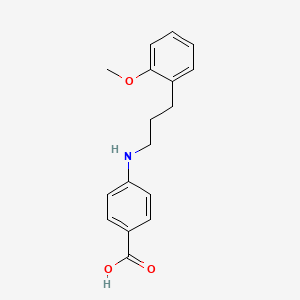molecular formula C17H19NO3 B8609237 4-{[3-(2-Methoxyphenyl)propyl]amino}benzoic acid CAS No. 61440-44-6