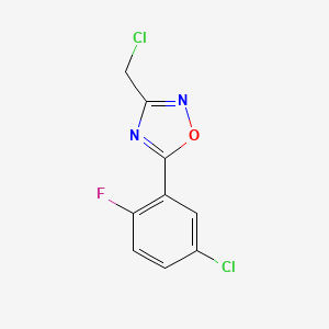 5-(5-Chloro-2-fluoro-phenyl)-3-chloromethyl-[1,2,4]oxadiazole