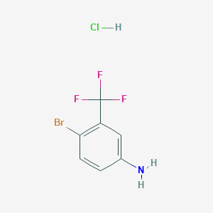 B8609294 4-bromo-3-(trifluoromethyl)aniline HCl salt CAS No. 77992-50-8