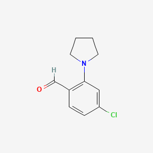 4-Chloro-2-(pyrrolidin-1-yl)benzaldehyde