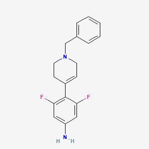 3,5-Difluoro-4-(1-benzyl-1,2,5,6-tetrahydropyrid-4-yl)aniline