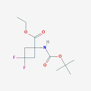 Ethyl 1-((tert-butoxycarbonyl)amino)-3,3-difluorocyclobutanecarboxylate