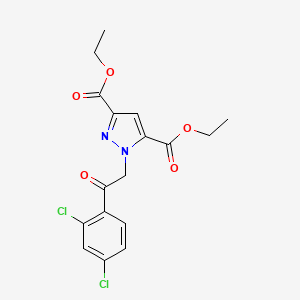 Diethyl 1-[2-(2,4-dichlorophenyl)-2-oxoethyl]-1H-pyrazole-3,5-dicarboxylate