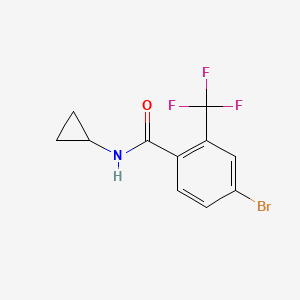 4-bromo-N-cyclopropyl-2-(trifluoromethyl)benzamide