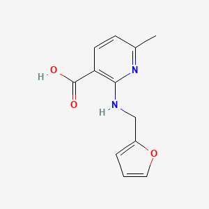 2-[(2-Furylmethyl)amino]-6-methylnicotinic acid