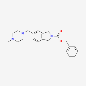 B8609509 5-(4-Methyl-piperazin-1-ylmethyl)-1,3-dihydro-isoindole-2-carboxylic acid benzyl ester CAS No. 1019890-05-1