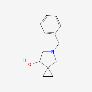 molecular formula C13H17NO B8609577 5-Benzyl-5-azaspiro[2.4]heptan-7-ol 