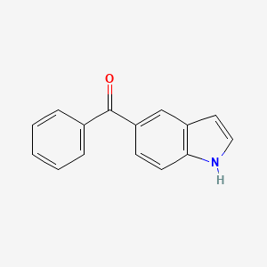 molecular formula C15H11NO B8609599 Methanone,1h-indol-5-ylphenyl- 