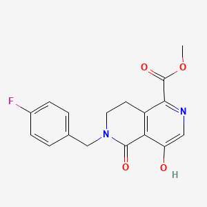 Methyl 6-(4-fluorobenzyl)-4-hydroxy-5-oxo-5,6,7,8-tetrahydro-2,6-naphthyridine-1-carboxylate