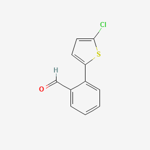 molecular formula C11H7ClOS B8609618 (5-Chloro-thiophen-2-yl)-benzaldehyde CAS No. 223575-78-8
