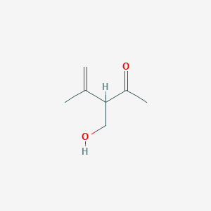 molecular formula C7H12O2 B8609627 3-(Hydroxymethyl)-4-methylpent-4-en-2-one CAS No. 61345-91-3