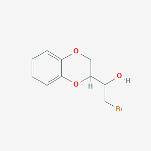 molecular formula C10H11BrO3 B8609639 1-(1,4-Benzodioxan-2-yl)-2-bromoethanol 
