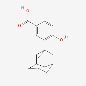 molecular formula C17H20O3 B8609669 3-Adamantan-1-YL-4-hydroxybenzoic acid 