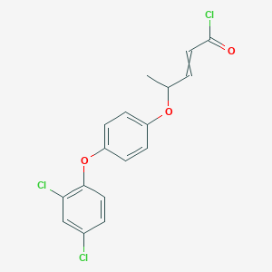 4-[4-(2,4-Dichlorophenoxy)phenoxy]pent-2-enoyl chloride