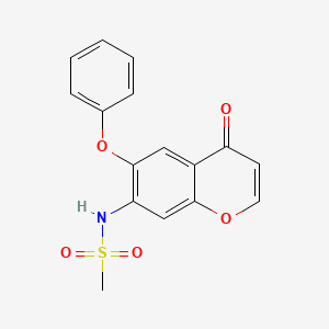 B8609729 7-methylsulfonylamino-6-phenoxy-4H-1-benzopyran-4-one CAS No. 123662-55-5