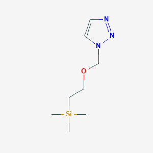 molecular formula C8H17N3OSi B8609753 1-[2-(Trimethylsilyl)ethoxy]methyl-1H-1,2,3-triazole 