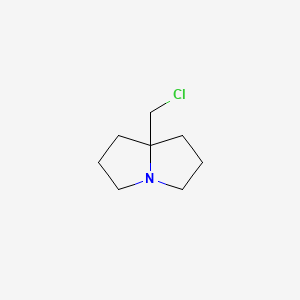 molecular formula C8H14ClN B8609779 7a-(chloromethyl)-hexahydro-1H-pyrrolizine 