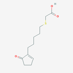 molecular formula C12H18O3S B8609969 {[5-(5-Oxocyclopent-1-EN-1-YL)pentyl]sulfanyl}acetic acid CAS No. 62408-06-4