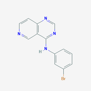 molecular formula C13H9BrN4 B8609988 N-(3-bromophenyl)pyrido[4,3-d]pyrimidin-4-amine 