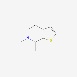 molecular formula C9H13NS B8609999 6,7-Dimethyl-4,5,6,7-tetrahydrothieno[2,3-c]pyridine 