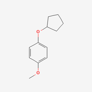 molecular formula C12H16O2 B8610017 1-(Cyclopentyloxy)-4-methoxybenzene CAS No. 65578-69-0