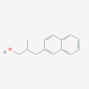 molecular formula C14H16O B8610090 2-Methyl-3-(naphthalen-2-yl)propan-1-ol 