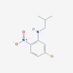 molecular formula C10H13BrN2O2 B8610095 5-bromo-N-isobutyl-2-nitroaniline 