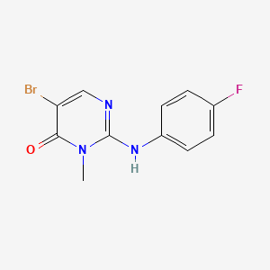 5-bromo-2-(4-fluorophenylamino)-3-methylpyrimidin-4(3H)-one