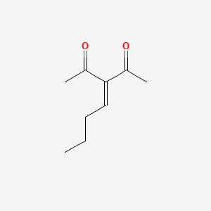 molecular formula C9H14O2 B8610130 2,4-Pentanedione, 3-butylidene- CAS No. 15506-56-6