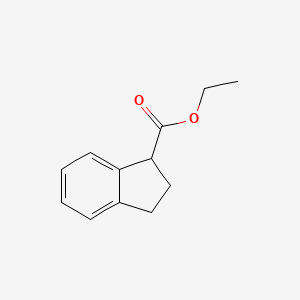 molecular formula C12H14O2 B8610132 Ethyl indan-1-carboxylate 