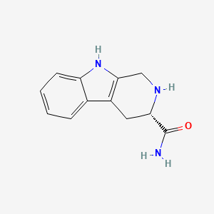 molecular formula C12H13N3O B8610165 (S)-2,3,4,9-Tetrahydro-1H-pyrido[3,4-B]indole-3-carboxamide 