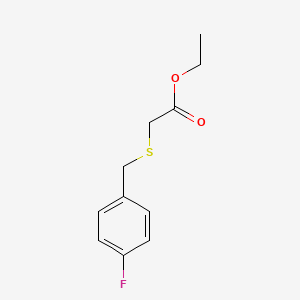 molecular formula C11H13FO2S B8610183 Ethyl 2-(4-fluorobenzylthio)acetate 