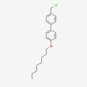 molecular formula C21H27ClO B8610193 4-(Chloromethyl)-4'-(octyloxy)-1,1'-biphenyl CAS No. 103481-61-4