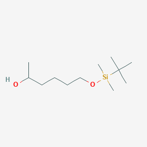 molecular formula C12H28O2Si B8610207 2-Hexanol, 6-[[(1,1-dimethylethyl)dimethylsilyl]oxy]- CAS No. 138611-32-2