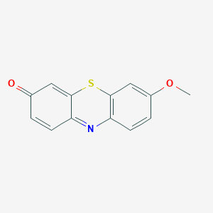 molecular formula C13H9NO2S B8610215 7-methoxy-3H-phenothiazin-3-one CAS No. 91578-48-2