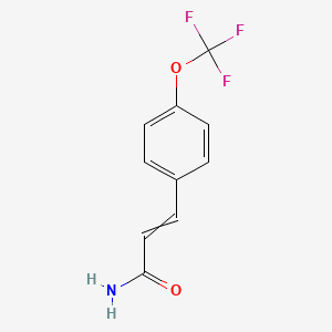 molecular formula C10H8F3NO2 B8610252 3-(4-Trifluoromethoxy-phenyl)-acrylamide 