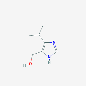 molecular formula C7H12N2O B8610294 (4-isopropyl-1H-imidazol-5-yl)methanol CAS No. 38603-80-4