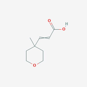 3-(4-Methyloxan-4-yl)prop-2-enoic acid