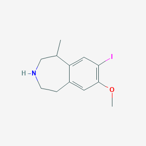 molecular formula C12H16INO B8610371 7-iodo-8-methoxy-5-methyl-2,3,4,5-tetrahydro-1H-3-benzazepine CAS No. 616201-57-1