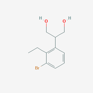 2-(3-Bromo-2-ethyl-phenyl)-propane-1,3-diol