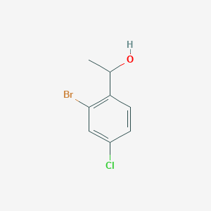 molecular formula C8H8BrClO B8610432 1-(2-Bromo-4-chlorophenyl)ethanol 