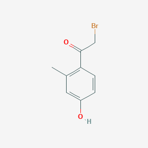 molecular formula C9H9BrO2 B8610472 2-Bromo-1-(4-hydroxy-2-methylphenyl)ethanone 