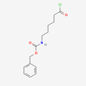 molecular formula C14H18ClNO3 B8610503 Benzyl (6-chloro-6-oxohexyl)carbamate CAS No. 4644-75-1