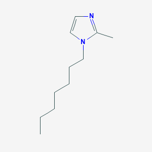 molecular formula C11H20N2 B8610520 1-heptyl-2-methyl-1H-imidazole 