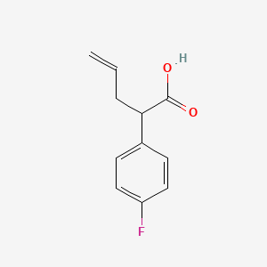 molecular formula C11H11FO2 B8610534 2-(4-Fluorophenyl)pent-4-enoic acid CAS No. 51230-93-4