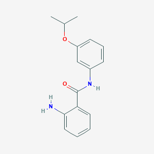 B8610537 2-Amino-N-{3-[(propan-2-yl)oxy]phenyl}benzamide CAS No. 74699-48-2